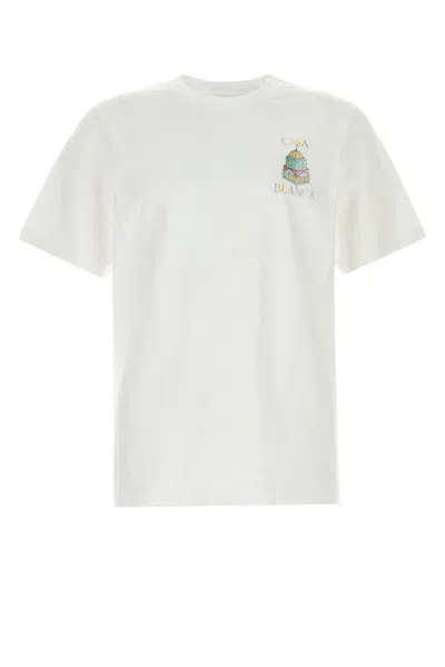 Casablanca T-shirt-m Nd  Male In White