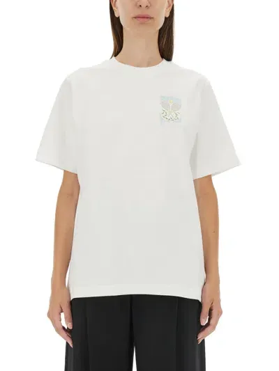 Casablanca T-shirt With Print In White