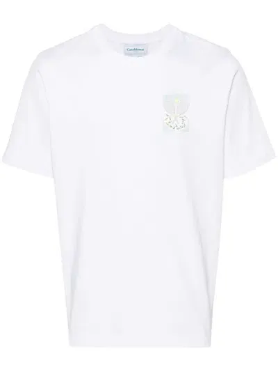 Casablanca Tennis Batters T-shirt In White