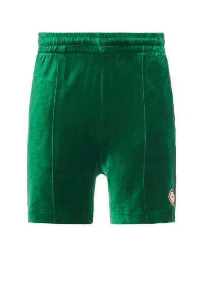 Casablanca Velour Short In Evergreen