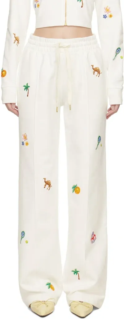 Casablanca White Elements En Crayon Lounge Pants