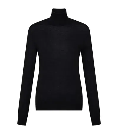 Cashmere In Love Cashmere Blake Rollneck Sweater In Schwarz