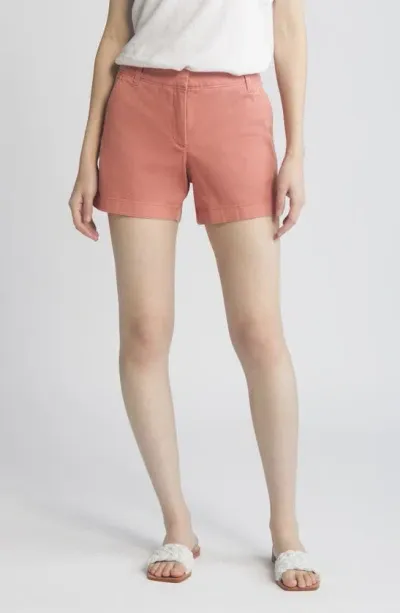 Caslon Twill Shorts In Pink Canyon