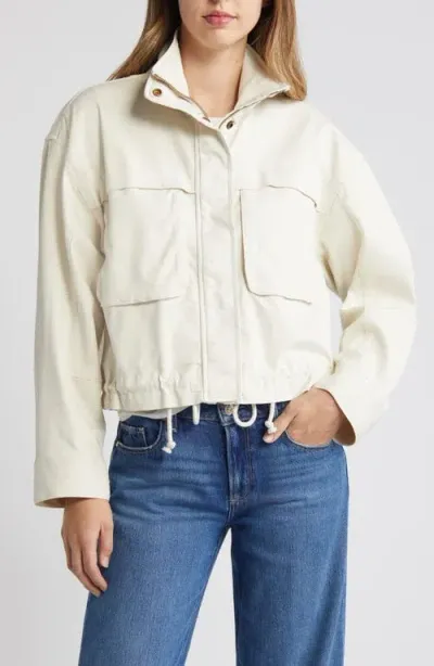 Caslonr Caslon(r) Crop Utility Jacket In Ivory Pristine