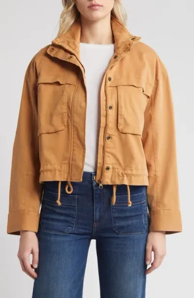 Caslonr Caslon(r) Crop Utility Jacket In Tan Sugar