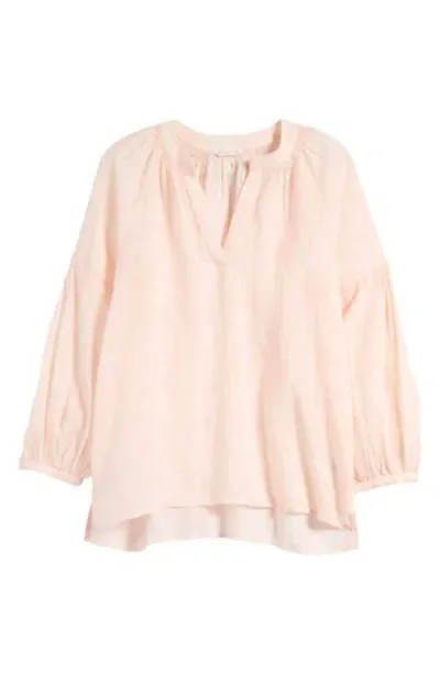 Caslonr Caslon(r) Floral Popover Top In Pink Beach- Ivory Sera Floral