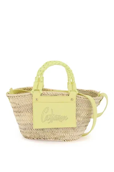 Castaã±er Castaner Raffia Basket Bag For In Metallic