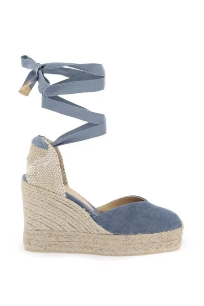 Castaã±er Castaner Chiara Wedge Espadrilles In Blue