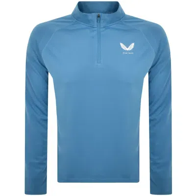 Castore Adapt Quarter Zip Sweatshirt Blue