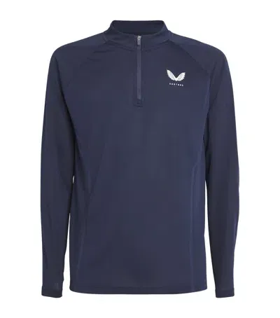 Castore Apex Quarter-zip Sweatshirt In Blue