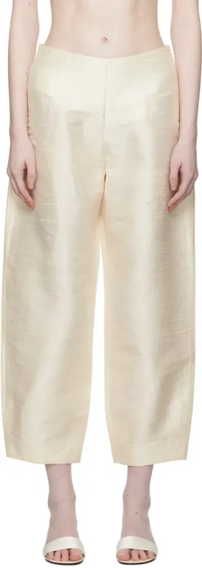 Cawley Ssense Exclusive Off-white Alter Trousers In Ivory