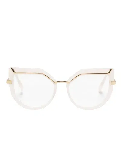 Cazal Cat-eye Glasses In Gold