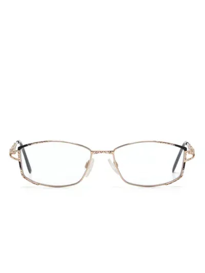 Cazal Rectangle-frame Glasses In Gold