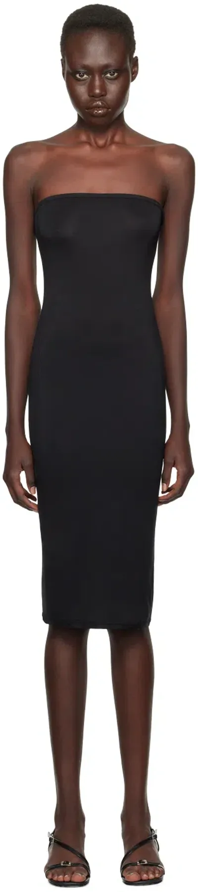 Cdlp Black Lightweight Tube Midi Dress