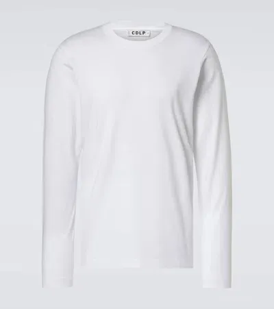 Cdlp Men's Long-sleeve Crewneck T-shirt In White