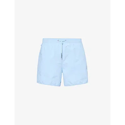 Cdlp Mens Sky Blue Drawstring-waist Three-pocket Recycled-polyamide Swim Shorts