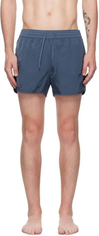 Cdlp Navy Drawstring Swim Shorts In Juniper