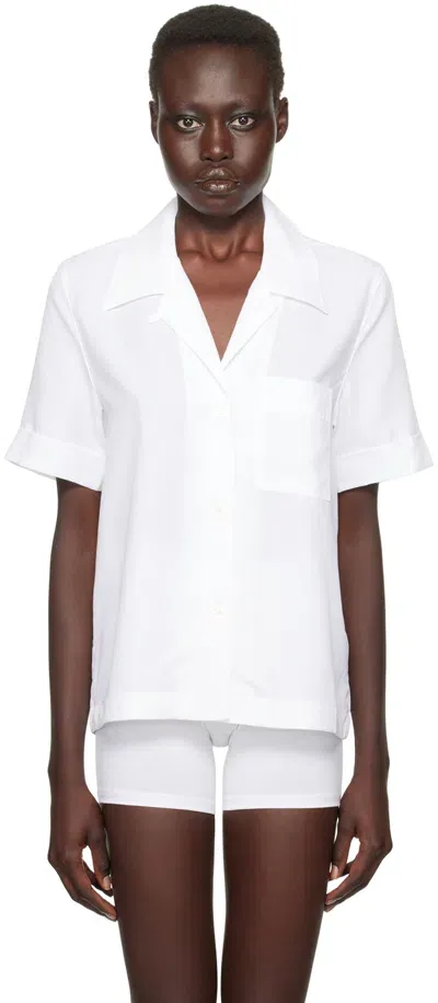 Cdlp White Short Sleeve Pyjama Shirt