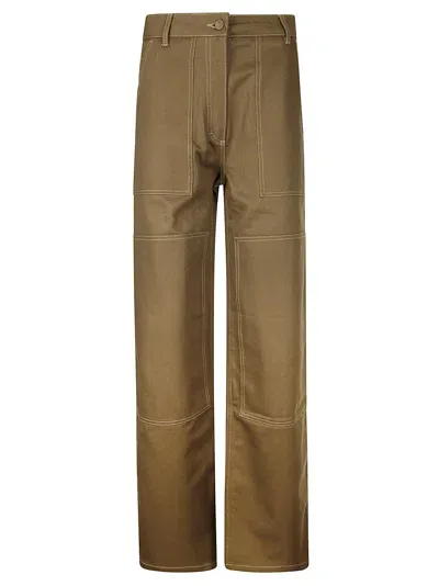 Cecilie Bahnsen Omega Trousers Denim Fall Brown