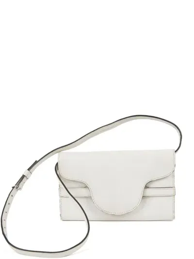 Pre-owned Celine 1970 Leather Shoulder Bag In White