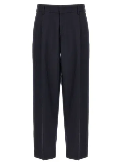 Cellar Door Front Pleat Pants In Blue