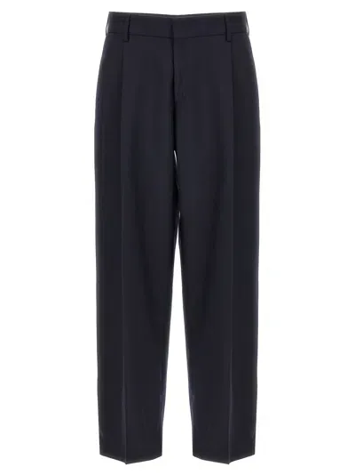 Cellar Door Front Pleat Pants In Blue