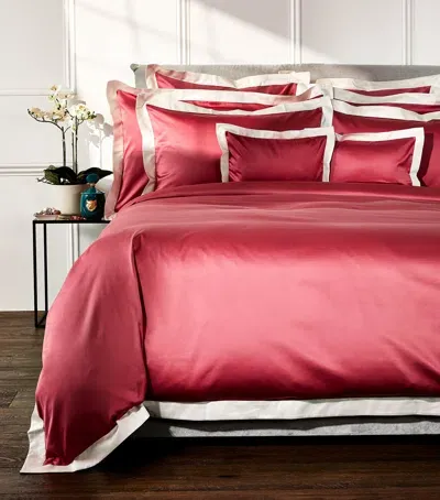 Celso De Lemos Emma Super King Duvet Cover In Red