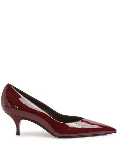 Cenere Gb Patent Finish Pumps In Red