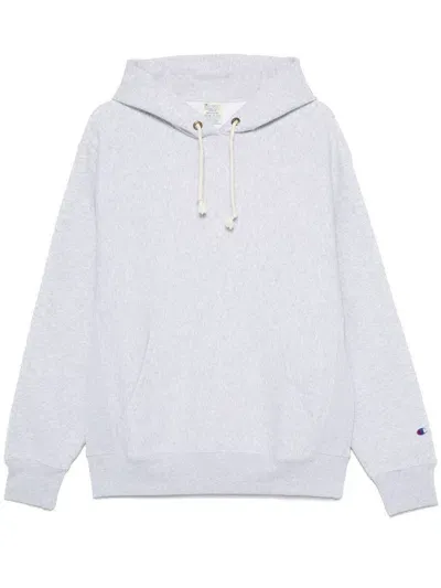 Champion Logo-embroidered Hoodie In White