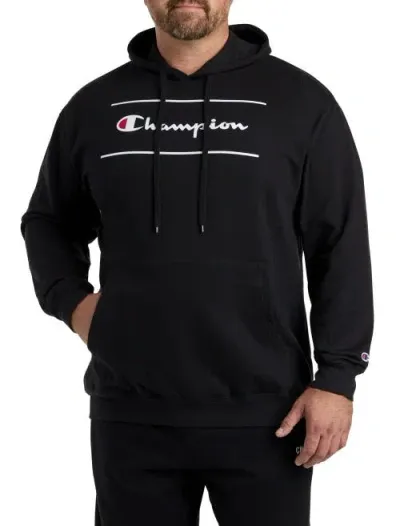 Champion Script Line Hoodie In Black