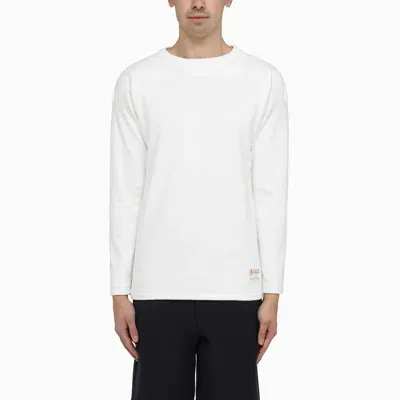 Champion White Cotton Crew-neck Jersey