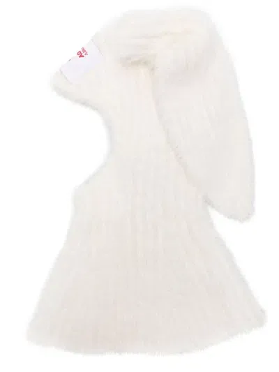 Charles Jeffrey Loverboy Rabbit-ears Balaclava In White