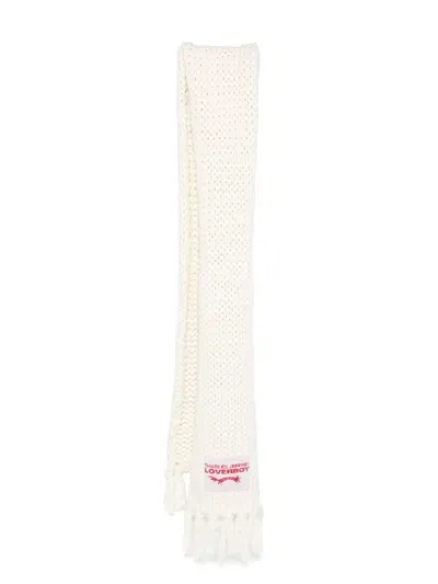 Charles Jeffrey Loverboy Supa Massive Scarf In White