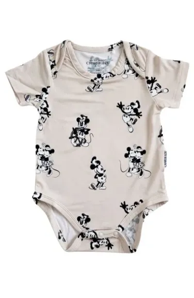 Charlie Lou Baby Kids' ® Steamboat Willie Snap Bodysuit In Beige