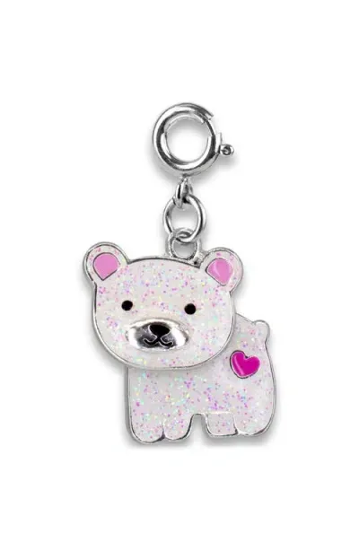 Charm It Kids' !® Swivel Glitter Polar Bear Charm In Gold