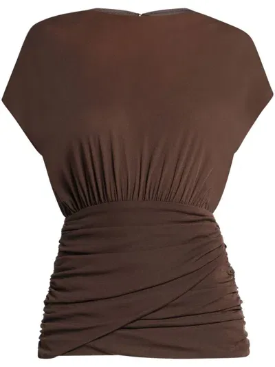 Chats By C.dam Dian Dress In Brown