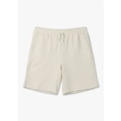 Che Mens Dapper Boucle Shorts In Ivory In White Fabric