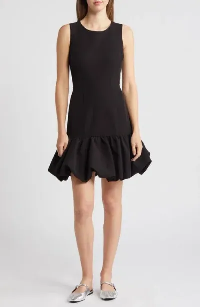 Chelsea28 Bubble Hem Sleeveless Dress In Black