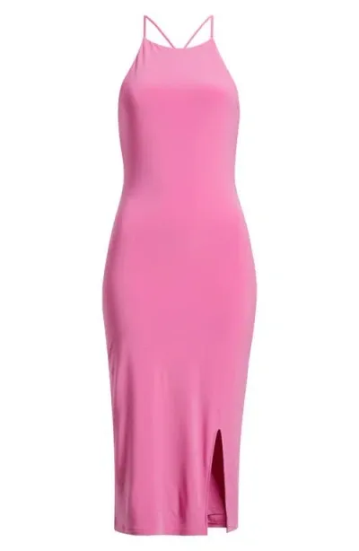 Chelsea28 Crossback Halter Dress In Orchid