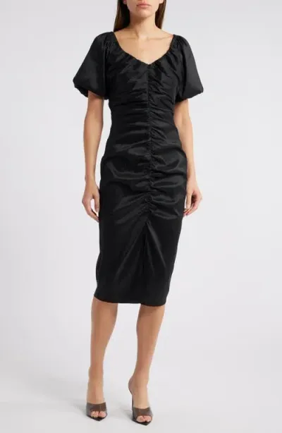 Chelsea28 Ruched Sheath Dress In Black