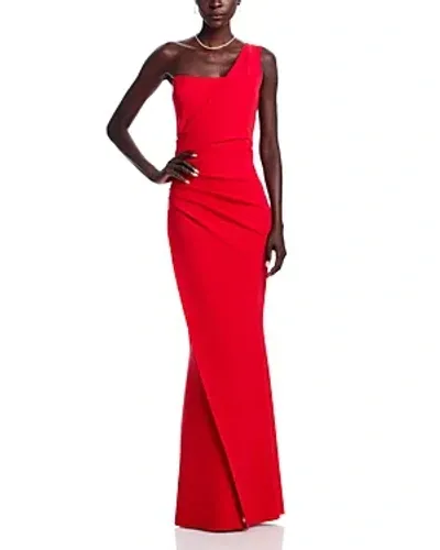 Chiara Boni La Petite Robe Gredel One Shoulder Gown In Red