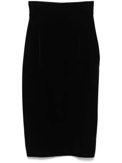 Chiara Boni La Petite Robe Lumi Midi Skirt In Black