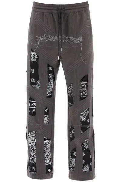 Children Of The Discordance Joggers With Bandana Detailing In Black