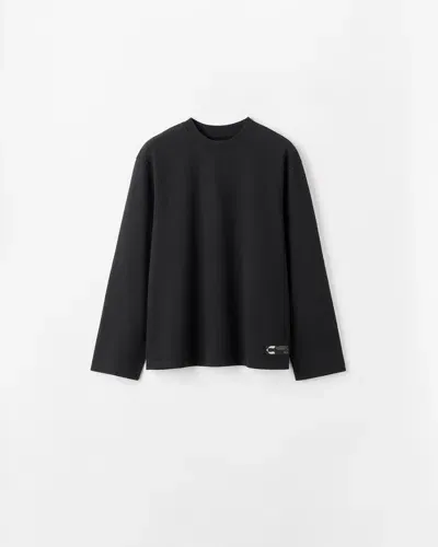 Chimi Cotton Long-sleeve T-shirt In Black