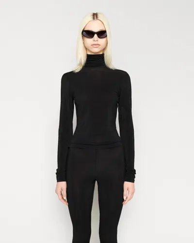 Chimi Maxi Turtleneck In Black