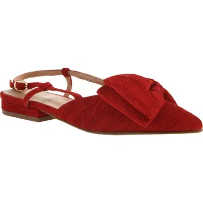 Chinese Laundry Harmony Slingback Pointed Toe Shoe In Red