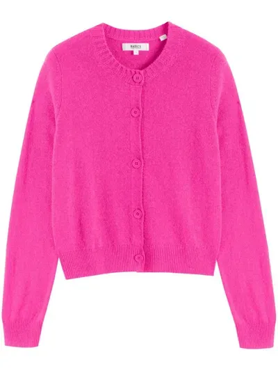 Chinti & Parker Crew-neck Knitted Cardigan In Pink