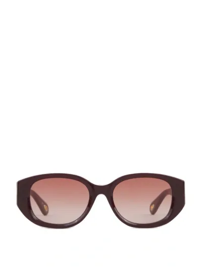 Chloé Eyewear Oval In Red