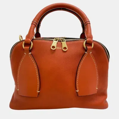 Pre-owned Chloé Orange Dahlia Handbag