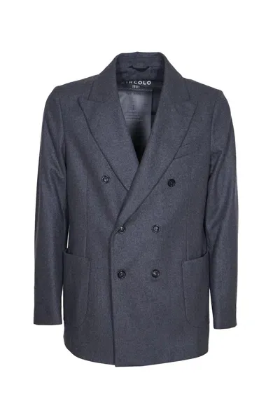 Circolo 1901 Double-breasted Blazer In Gray